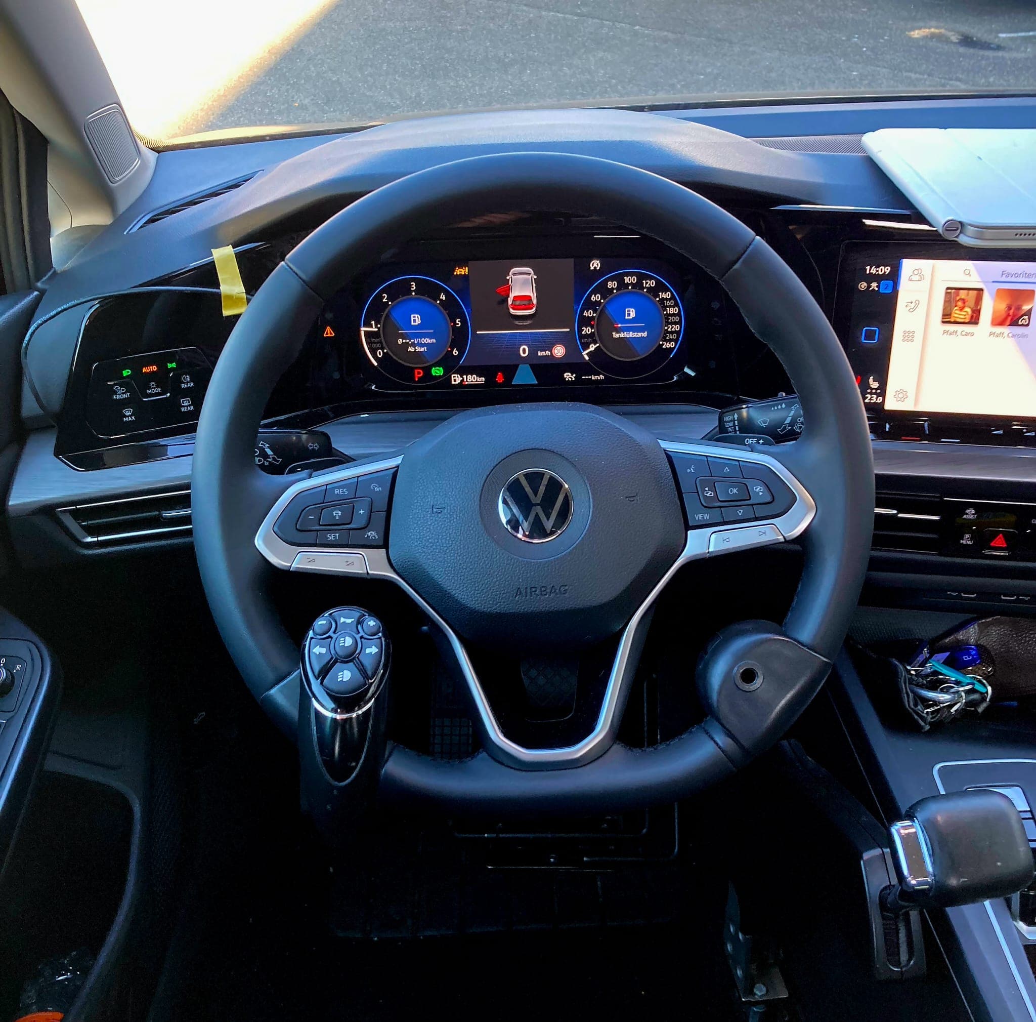 Handgas und Handbremse